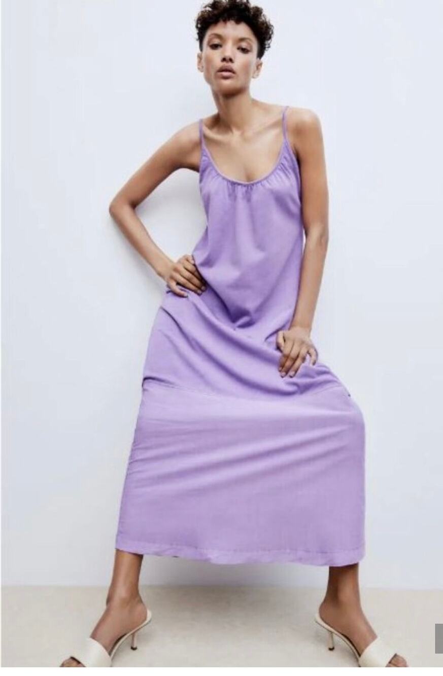 Zara lavender maxi dress NWT Size medium